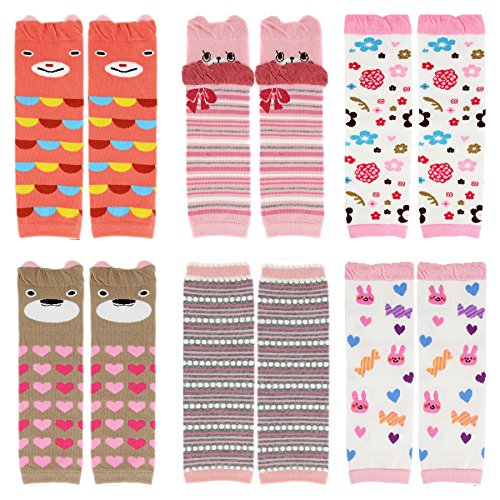 CMK Trendy Kids 6 Pairs Baby Leg Warmers Leggings Kneepads...
